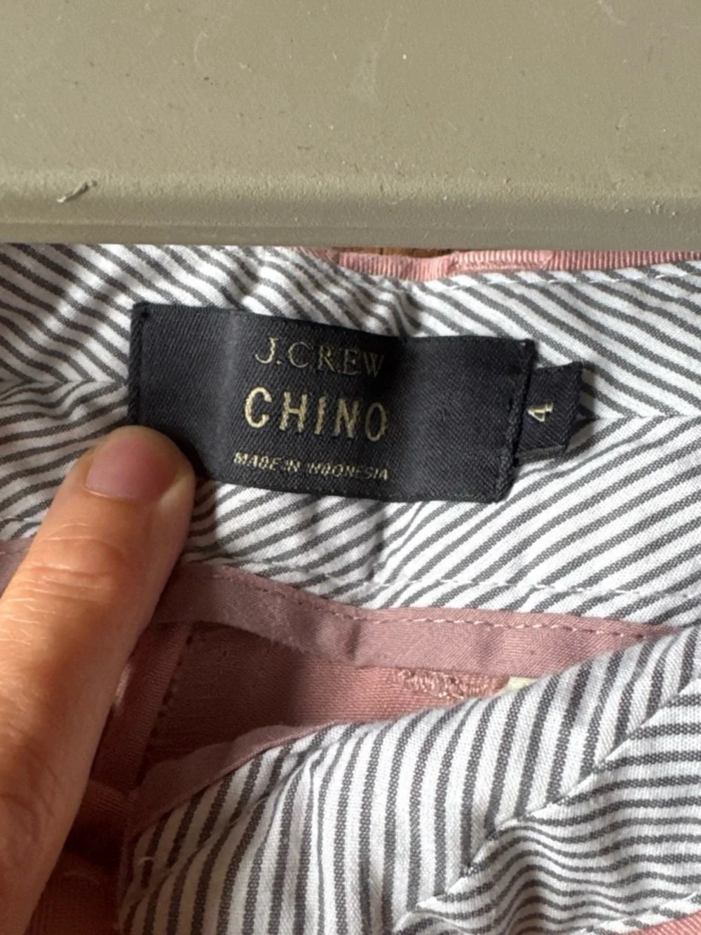 J. Crew Light Pink High-Waist Cotton Shorts